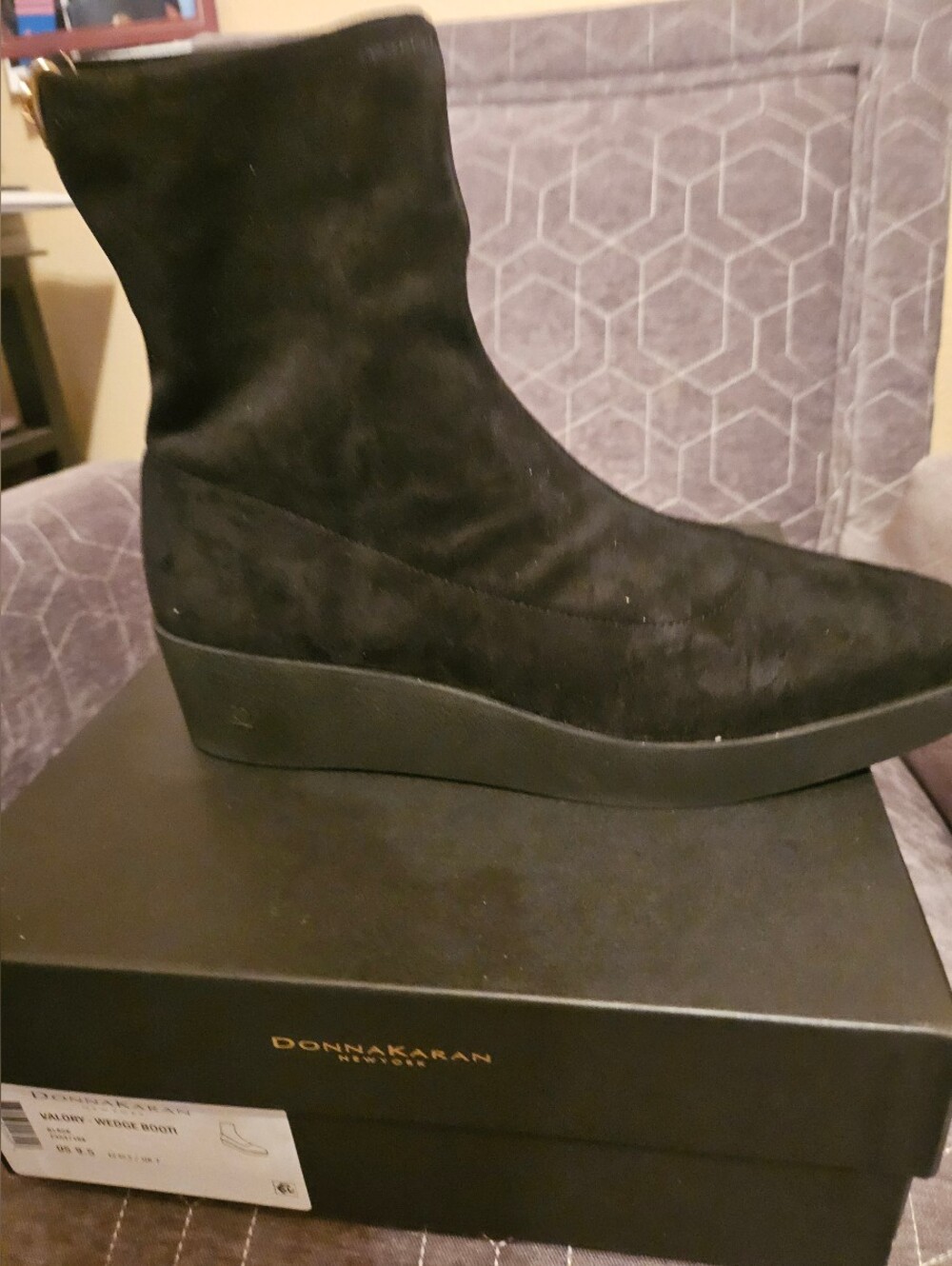 NIB Donna Karan Valore Wedge Bootie Sz 9.5